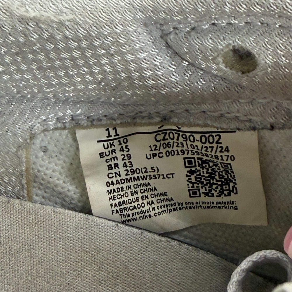 Size 11 Nike Air Jordan 1 Retro Low OG Neutral Gray Silver Mens Shoes CZ0790-002 - Picture 8 of 12
